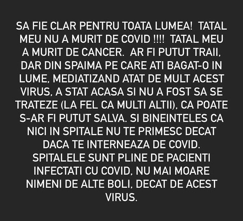 a murit tatăl vioricăi de la clejani