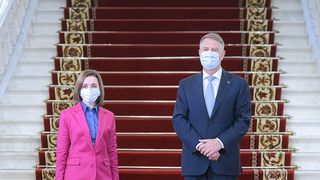 GALERIE FOTO. Klaus Iohannis a primit-o la Cotroceni pe Maia Sandu, președintele Republicii Moldova