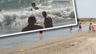 Pericol de înec la Mamaia constanta  plaja mare