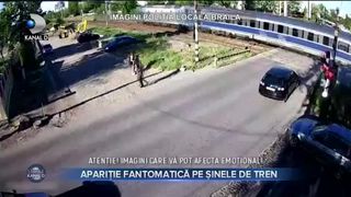 APARIȚIE FANTOMATICĂ PE ȘINELE DE TREN