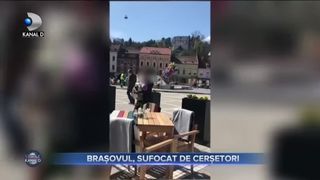 BRAȘOVUL, SUFOCAT DE CERȘETORI