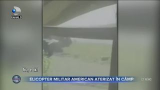 ELICOPTER MILITAR AMERICAN, ATERIZAT &Icirc;N C&Acirc;MP