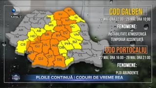 PLOILE CONTINUĂ - CODURI DE VREME REA