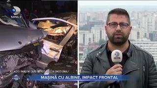 MAȘINĂ CU ALBINE, IMPACT FRONTAL