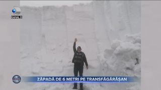ZĂPADĂ DE ȘASE METRI PE TRANSFĂGĂRĂȘAN