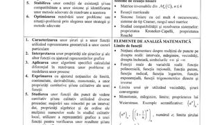 Programa pentru Bacalaureat 2021 la Matematică
