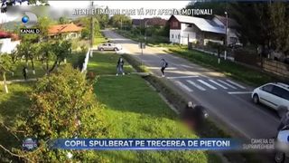 COPIL SPULBERAT PE TRECEREA DE PIETONI