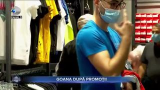 VIDEO - Buluc de oameni la deschiderea unui outlet de haine din Capitală