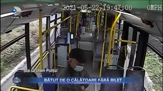 BĂTUT DE O CĂLĂTOARE FĂRĂ BILET
