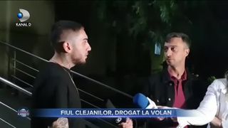 Fiul Clejanilor, drogat la volan