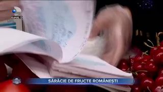 Sărăcie de fructe rom&acirc;nești