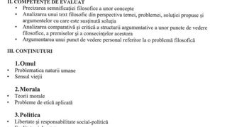 programa bacalaureat 2021 filosofie