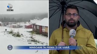 Ninsoare &icirc;n prima zi de vară