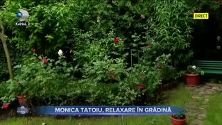Monica Tatoiu, relaxare în grădină