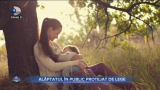 Alaptatul in public, protejat de lege