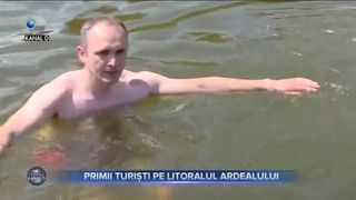 Primii turisti pe litoralul Ardealului