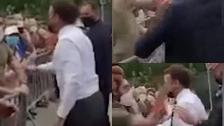 emmanuel macron a fost pălmuit