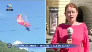 PARAPANTIST PRINS &Icirc;N FIRELE DE CURENT