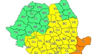 Alertă meteo: Ploi torențiale și v&acirc;nt &icirc;n următoarele ore - HARTA