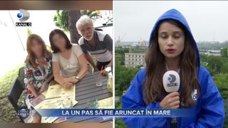LA UN PAS SĂ FIE ARUNCAT &Icirc;N MARE