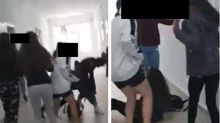 Imagini șocante de la liceu. O elevă a fost bătută cu bestialitate de colegii săi