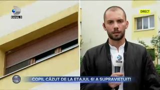COPIL CĂZUT DE LA ETAJUL ȘASE. A SUPRAVIEȚUIT
