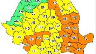Avertizare METEO de ultimă oră! Cod portocaliu de ploi torenţiale, vijelii şi grindină în 13 judeţe