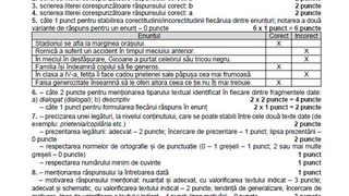 Barem Rom&acirc;nă Evaluarea Națională 2021 Edu.Ro. Cum vor fi corectate subiectele de la prima probă