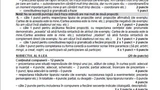 Barem Rom&acirc;nă Evaluarea Națională 2021 Edu.Ro. Cum vor fi corectate subiectele de la prima probă