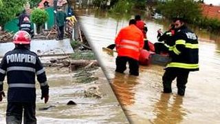 VIDEO -Cod portocaliu de ploi și inundații în patru județe din România