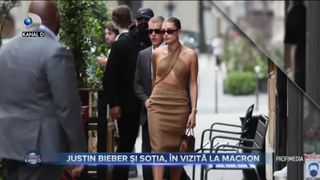 JUSTIN BIEBER ȘI SOȚIA, &Icirc;N VIZITĂ LA MACRON