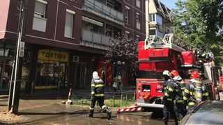 Incendiu în Timișoara mansarda bloc