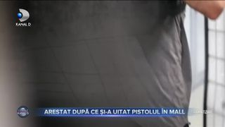 Arestat după ce și-a uitat pistolul &icirc;n mall