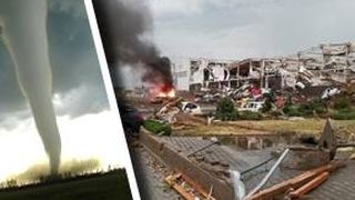 VIDEO| Spulberați de o tornadă apocaliptică