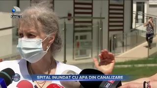 Spital inundat cu apa din canalizare