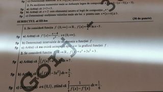 Subiecte Matematică BAC 2021