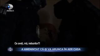 A amenintat ca-si va arunca in aer casa