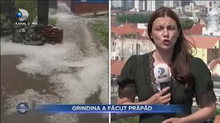 Grindina a făcut prăpăd