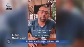 Fulgy amenință jurnaliștii
