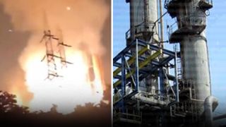 VIDEO | Explozie urmată de incendiu la combinatul Chimic Azomureș. Mesaj Ro-Alert după miezul nopții