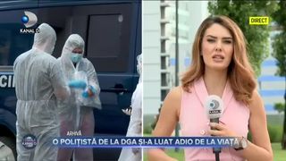 O polițistă de la DGA și-a luat adio de la viață