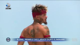 Elena, primele declaratii dupa eliminare