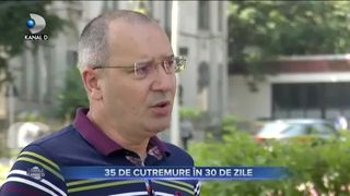 35 de cutremure în 30 de zile