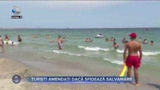 Turiștii amendați dacă sfidează salvamarii