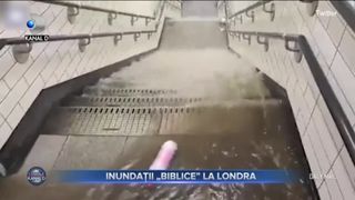 Inundații biblice la Londra