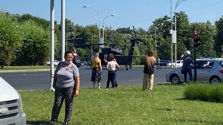 UPDATE| Un elicopter militar a aterizat de urgență pe o șosea din Capitală