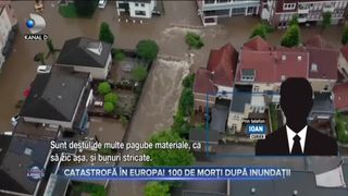 Catastrofă în Europa - 100 de morți după inundații