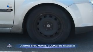 Drumul spre munte, coșmar de weekend