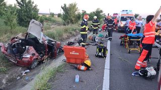 Accident rutier cumplit pe DN5. Victimă resuscitată la fața locului