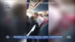 Bătaie în microbuz pentru aerul condiționat